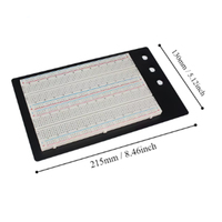 Breadboard ZY-204 1660 points, Protoboard 4 bus, Carte de circuit de test, 1660 points de connexion