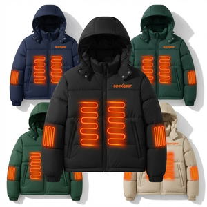Veste chauffante amovible pour <span class=keywords><strong>femme</strong></span>, veste chauffante durable, veste matelassée épaisse pour le ski, la randonnée, les voyages, l'équitation, la pêche, le camping - Product Image 1
