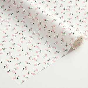 Papel de seda de alta gama personalizable con estampado de rosas en polvo, 50*70cm, embalaje para accesorios de moda con diseño floral, en stock. - Product Image 1