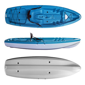 للبيع بالجملة زورق زورق من البلاستيك عالي الكثافة زوارق وقوارب قوارب زورق بجولة مصبوبة/قوارب الكاياك يجلس على رأس زورق جلوس واحد - Product Image 1