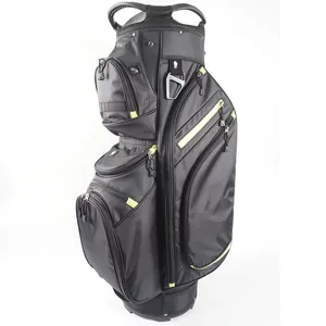 Custom Polyester Golf Cart Bag With 14 Way Organizer Divider