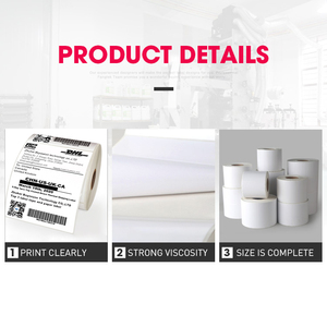 Étiquettes thermiques directes compatibles Zebra 4x6 100x150mm 500 pièces Rouleaux d'étiquettes en papier autocollantes imperméables pour l'impression de codes-barres - Product Image 4