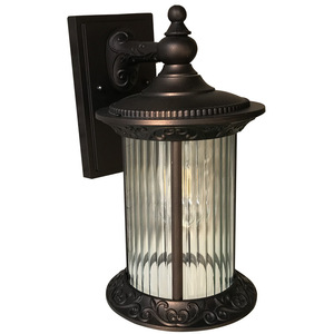 Retrò D'epoca in Stile Rustico lampada Da Parete Esterna Luce Esterna Della Parete di Caffè Oro Impermeabile IP44 E27 Luci Da Parete paralume in Vetro - Product Image 5