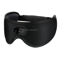 Masques pour les yeux Bluetooth Milk Silk 3D Full Blackout Respirant Smart Music Sleeper White Noise