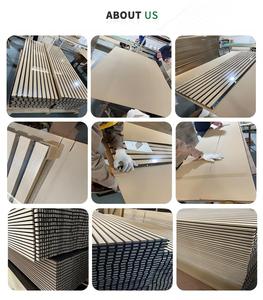 Panneau acoustique en bois naturel Akupanel, panneau acoustique en bois à lattes efficace pour l'absorption du son, panneaux muraux acoustiques en bois à lattes pour les salons et les couloirs - Product Image 5