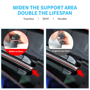 Spazzole tergicristallo per auto di alta qualità realizzate in gomma morbida universale - Product Image 3