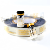 Étiquettes de flacons en BOPP transparent foncé personnalisées directement de l'usine - Autocollants imperméables pour ampoules de soin de la peau