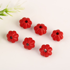Red Flower Shape <b>Spacer</b> Beads For DIY Jewelry Making Accessories 10mm - Product Image 1