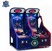 Machine de jeu d'arcade de basket-ball de rue commerciale à monnayeur, 2 joueurs, écran LCD 65 pouces, en métal, pour centre de jeux