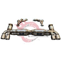 VORTEX - Colectores de Escape Catback de Lujo de Alta Calidad en Aleación de Titanio Pulido Espejo de 1.2 mm de Espesor para Porsche 911 991.1/991.2 3.0T/Turbo