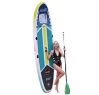 Vente chaude OEM Isup Surfboard Gonflable Surf Sup Board All Round Board avec fenêtre transparente