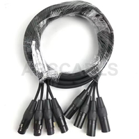 Câble multipaire XLR 4 canaux ABCCABLS, cordon audio micro multipaire, mâle vers femelle pour sonorisation de scène et enregistrement en studio