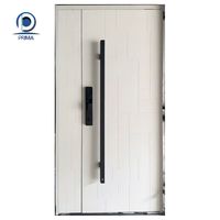Puerta Individual de Acero Inoxidable Prima Contemporary, Resistente al Agua, para Casas de Campo, Pasillos, Exteriores y Proyectos de Renovación de Apartamentos