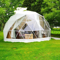 Dôme géodésique moderne de luxe facile à installer pour une vie en plein air, utilisation en station balnéaire, imperméable quatre saisons, plus de 3000 couleurs personnalisables, logo personnalisable