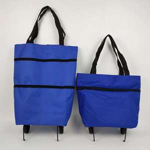 Bolsa de Compras con Ruedas para Supermercado, Venta al por Mayor de Fábrica, Gran Capacidad, con Cierre Abierto, Plegable - Product Image 6