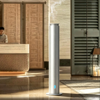 Diffuseur d'arômes à grande capacité 500 ml, modèle tour haute, à marque privée, avec contrôle mobile, pour villas et expositions
