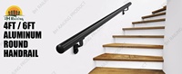 Système de garde-corps de terrasse et d'escalier modulaire en alliage d'aluminium ADA Handrail BH, moderne, balustrades, mains courantes, noir/blanc/bronze antique, durée de vie