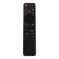 MR26 AKB30086801 433 MHz Kode Tetap Baterai AAA Nirkabel Suara Mini Keyboard 4 Tombol Remote Control TV Jangkauan 8M Hitam ABS