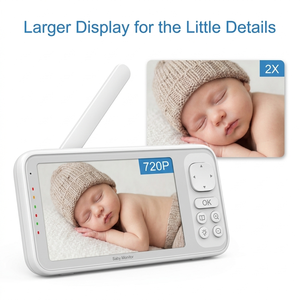 Monitor para Bebés KT524T de Doble Banda 2.4G 5G WiFi, Pantalla IPS de 5 Pulgadas, Cámara de Video Inalámbrica HD 720P con Control por Aplicación Móvil - Product Image 6