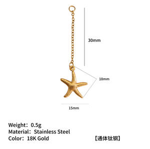 จี้รูปหัวใจสีพีชประดับมุก ทอ<span class=keywords><strong>ง</strong></span> 18k <span class=keywords><strong>ส</strong></span>แตนเลส ต่างหูแฟชั่น อุปกรณ์ทำเครื่องประดับ DIY ขายส่ง - Product Image 6