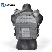 Nouveau Gilet Tactique 1000D Léger pour l'Extérieur, Découpé au Laser, avec Gravure Laser et Capacité de Port de Plaques