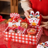 Boîte cadeau de Noël du Nouvel An pour gâteau d'anniversaire, pâtisserie, biscuits, boîte cadeau de fête