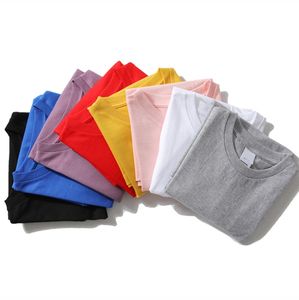 <span class=keywords><strong>Camiseta</strong></span> de manga corta de gran tamaño colorida con logotipo personalizado de alta calidad YKH 240GSM de 100% algodón en blanco de peso pesado para <span class=keywords><strong>hombre</strong></span> - Product Image 1