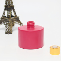 FENGJUN PROMOTION EXCEPTIONNELLE GRANDE TAILLE DIFFUSEUR EN VERRE ROUGE VIDE AVEC Bouchon Métallique à Vis FINITION MAT STYLE LUXE MODERNE DIRECT USINE