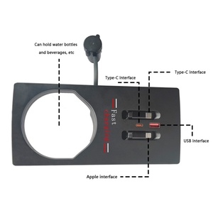 Station de charge rapide USB Type C 12-24V avec surveillance de la tension pour Audi Q3, mise à niveau de la modification automobile 2018-2024 - Product Image 6