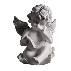 Estatua de Ángel al por Mayor Leyendo un Libro, Estatua de Cupido, Escultura de Arte de Ángel Europeo para Centros de Mesa de Boda, Decoraciones de Mesa - Product Image 6