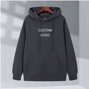 Sudaderas con Capucha Gruesas de 400GSM en Gris, Talla 5XL, Diseño con Estampado Puff de Algodón Grueso, Antiarrugas, Sudaderas con Capucha y Sudaderas Lisas - Product Image 1