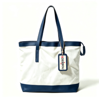 Sac fourre-tout en toile robuste et grand format avec poignée en cuir, réutilisable pour les courses