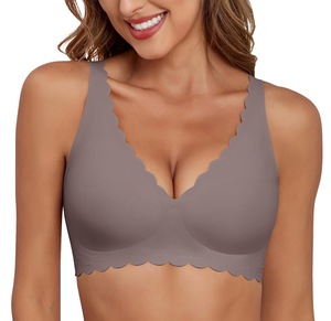 Sutiãs Jelly para Mulheres, <span class=keywords><strong>Bralette</strong></span> Confortável Sem Fio, Sutiã Invisível para Uso Diário com Suporte Suave - Product Image 6