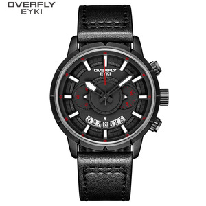 <span class=keywords><strong>OVERFLY</strong></span> ฉลากส่วนตัวนาฬิกาโครโนกราฟผู้ชายนาฬิกาที่มีคุณภาพสูงนาฬิกาควอตซ์ - Product Image 2