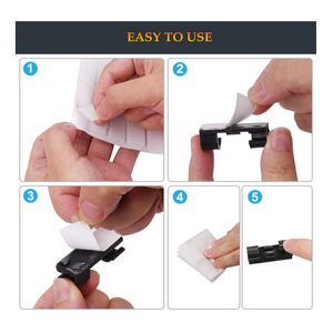 En gros : Organisateur de câbles adhésif, support de fils pour voiture, bureau, maison, bureau à domicile - Product Image 4