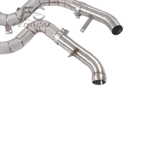 Tuyau de descente isolé direct SS304 pour Mercedes-AMG GLE63 4.0T V8 2023+ – Tuyau de décharge pour performance de course, échappement à flux libre