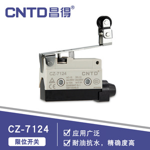 Micro-interrupteur étanche à réinitialisation automatique CNTD Changde Electric CZ-7124 avec poignée longue et rouleau 220v Max. Tension - Product Image 5