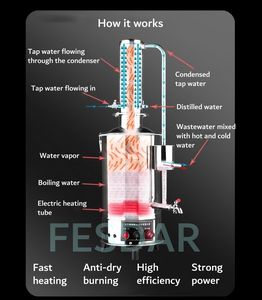 Vente flash : Distillateur d'eau automatique en acier inoxydable de 5L, 10L, 20L pour la maison - Product Image 4