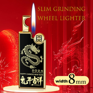 Briquet DEBANG 2025 avec meule à aiguiser, rechargeable au <span class=keywords><strong>gaz</strong></span> et personnalisable avec logo, briquet au butane - Product Image 2