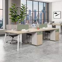 Bureau de direction commercial au design moderne et épuré, avec piétement réglable en hauteur, en bois, pour ordinateur, avec tiroirs