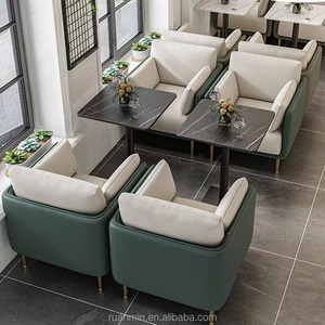 Meubles commerciaux de luxe Ensembles de <span class=keywords><strong>restaurant</strong></span> confortables Hôtel Café Salle à manger Bar Canapé Chaises <span class=keywords><strong>Banquette</strong></span> - Product Image 1