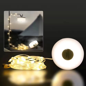 Rechargeable Camping String <b>Lights</b> with Hanging Hook Warm White LED Tent <b>Light</b> for Outdoor Camping Hiking <b>Emergency</b> Use - Product Image 4