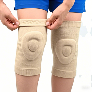 Silikon jel kaymaz nefes sıkıştırma desteği ile profesyonel kutup dans diz pedleri kutup Fitness ve hava Yoga için - Product Image 4