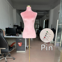 Mannequin de couture demi-corps féminin à broches pour drapage et modélisation de vêtements, modèle de couturière, usine de Guangzhou