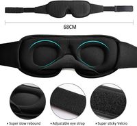 Masque oculaire 3D pour les siestes au bureau, respirant, occultant, facile à mettre et à enlever, MOQ personnalisé 100 pièces