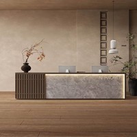 Bureau d'accueil moderne et simple pour entreprise, hôtel, maison d'hôtes, salon de beauté, magasin de vêtements - Mobilier commercial personnalisable