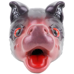 GEEBA Niedlicher Tierkopf geformter männlicher Mastur bator Silikon Oralsex Mastur bator Tasche Muschi Tierkopf <span class=keywords><strong>Sex</strong></span> puppe für Männer - Product Image 1