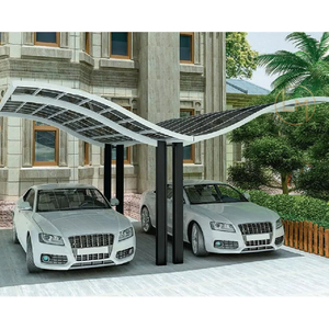 Giá Rẻ Hiện Đại Kim Loại Garage Đôi Carport Để Bán 10X40 Dễ Sử Dụng Không Thấm Nước Hỗ Trợ Carport Thép Mạ Kẽm - Product Image 2