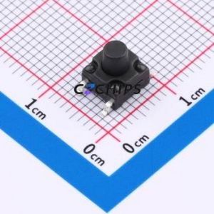 TS667TPFS 031 Tactile Switch SMD-4P,6.2x6.2mm Switch Single Pole Single Throw Round Button 2.5N Vertical Mount - Product Image 1