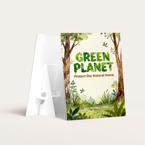 Tùy chỉnh A4 Kích thước PVC Hội Đồng Quản trị bọt Tabletop áp phích hiển thị đứng với Giấy Giá vẽ trở lại cho Logo doanh nghiệp triển lãm thương mại Quầy - Product Image 2